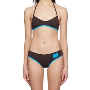 Gimaguas Lamu Brown and Blue Bikini, Size S, NWOT